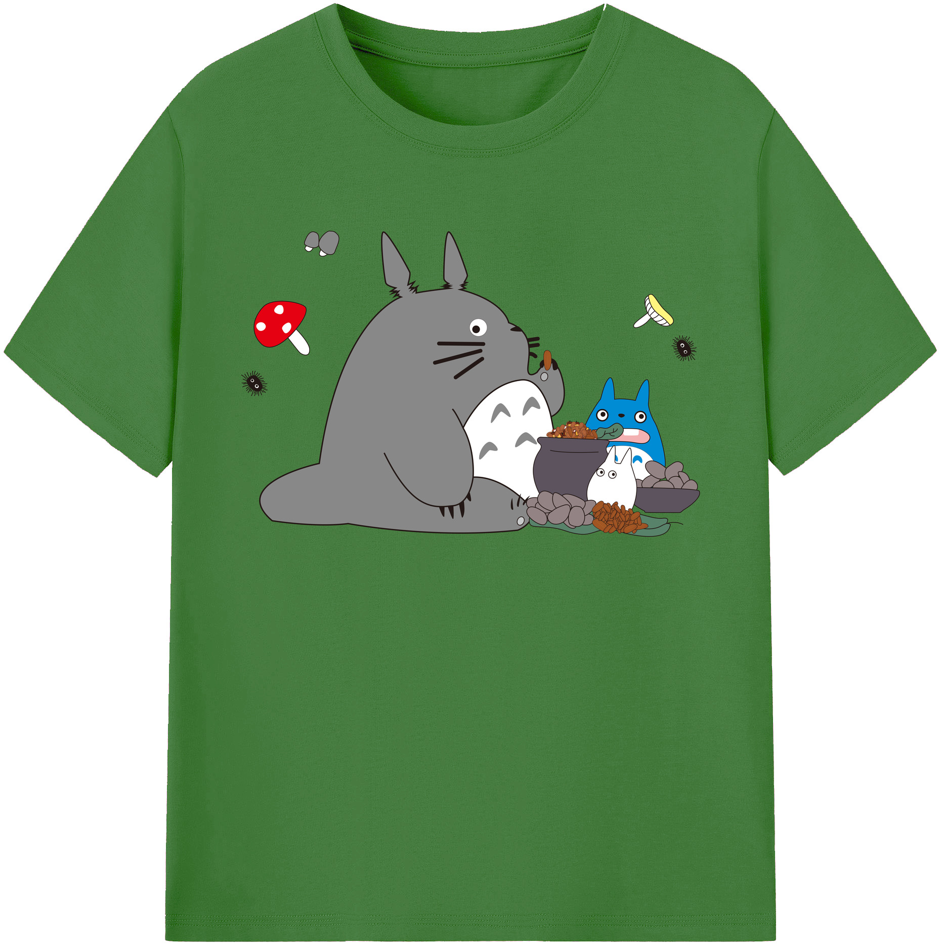 （画像用） となりのトトロ 草壁メイ 草壁サツキ My Neighbor Totoro Satsuki Kusakabe Mei Kusakabe レディースカジュアルプリントTシャツ（綿100％）